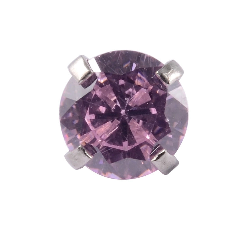 Stainless Steel Heart Labret Round Zircon Stud Earrings With Diamond XINGX Labret Lip Ring 2-5mm Zircon Earrings Accessories