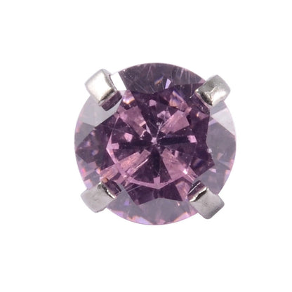 Stainless Steel Heart Labret Round Zircon Stud Earrings With Diamond XINGX Labret Lip Ring 2-5mm Zircon Earrings Accessories