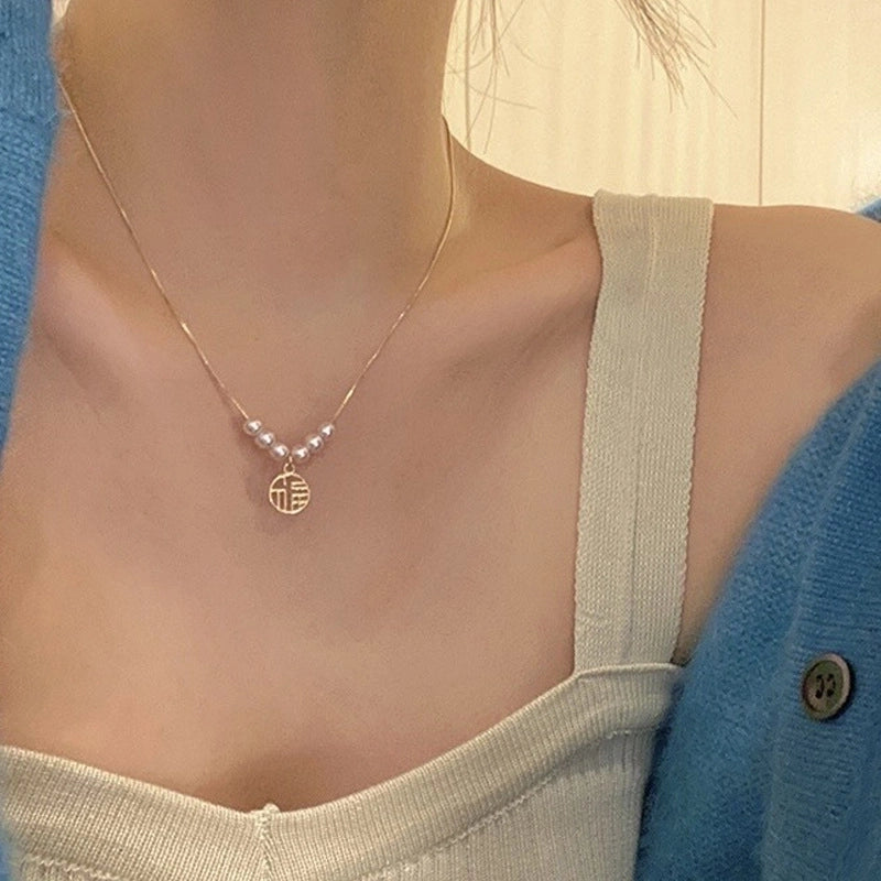 Minimalist Heart Shape Copper Plating Pendant Necklace