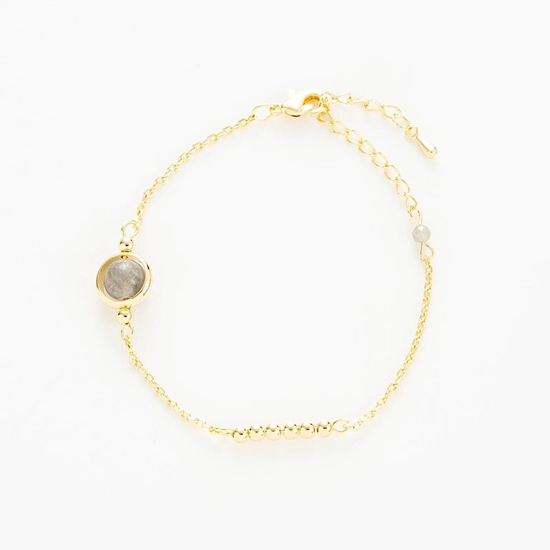 Copper Elegant Gold Plated Leaves Heart Shape Zircon Bracelets