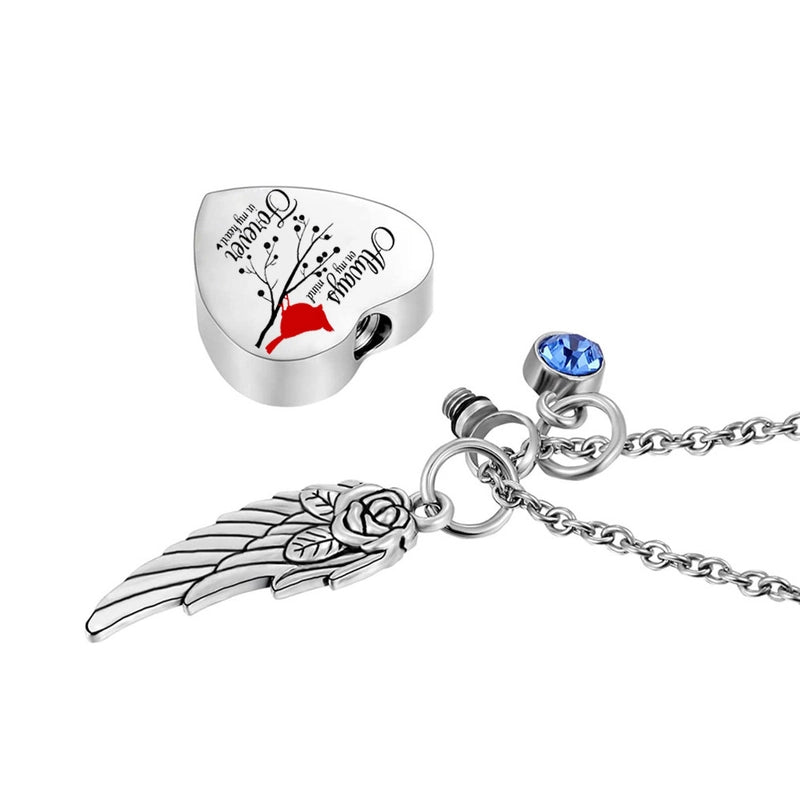 Stainless Steel Crooked Peach Heart-shaped Men's And Women's Necklace Style Cinerary Casket Commemorative Lettering Pet Lover Pendant