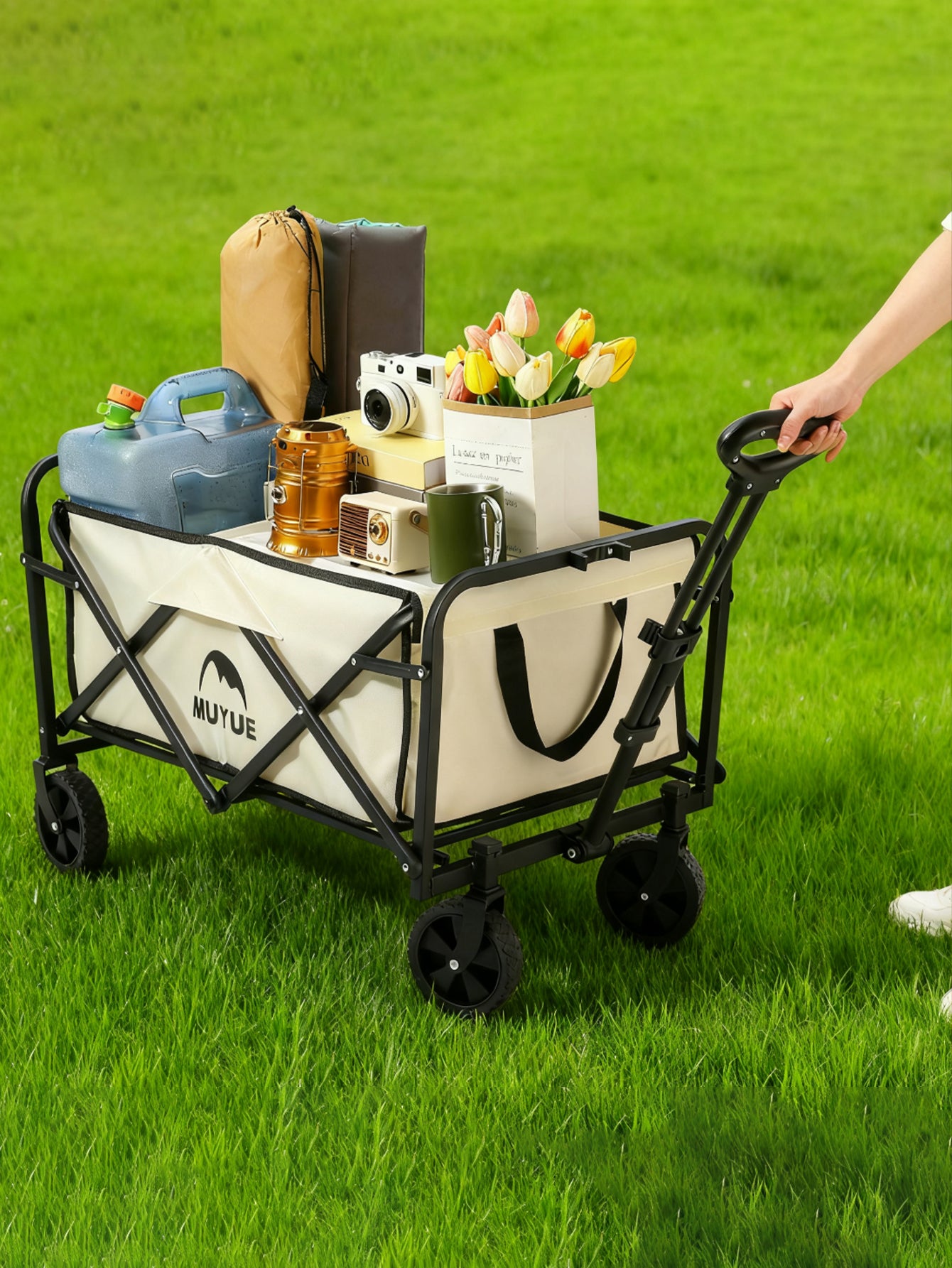 MUYUE Wagon Foldable Trolley Camping Cart