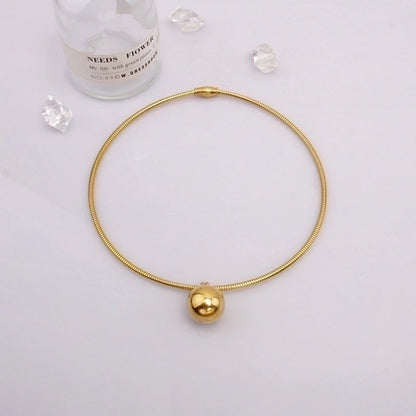 Fashion Geometric Titanium Steel Titanium Steel 18K Gold Plated Gold Plated Silver Plated Plating Choker