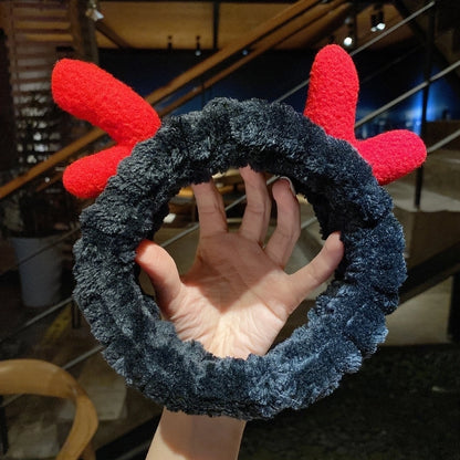 Cat Ears Hair Band Hair Band Korean Plush Internet Celebrity Rabbit Ear Hair Accessories Bow Face Wash Hair Band