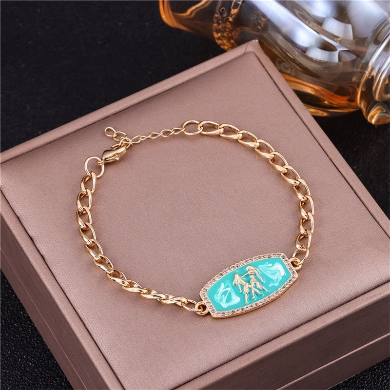 Vintage Style Minimalist Animal Letter Copper Bracelets Cuban Link Chain Curb Chain Cable Chain Box Chain