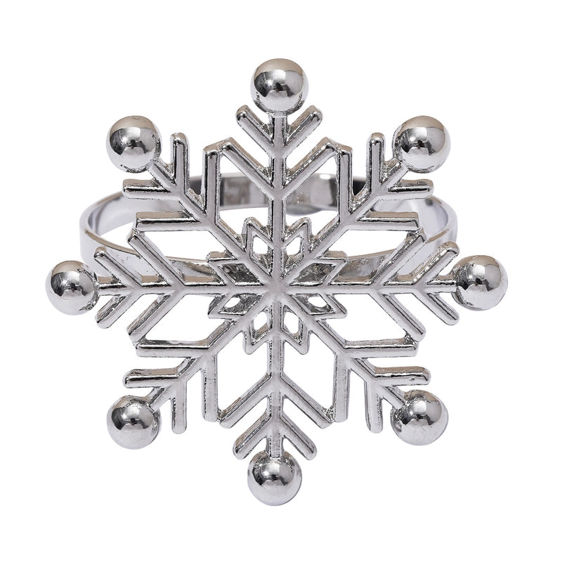 Christmas Casual Vacation Snowflake Alloy Home Daily Napkin Ring