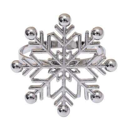 Christmas Casual Vacation Snowflake Alloy Home Daily Napkin Ring