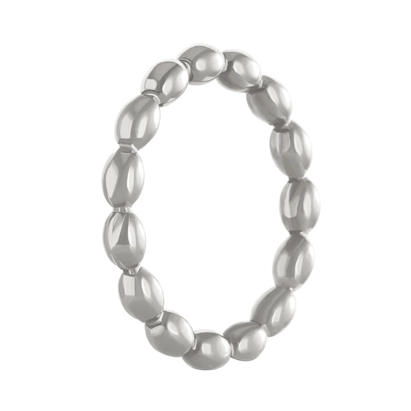 Minimalist Solid Color Stainless Steel No Inlay Gold Plated Plating Rings