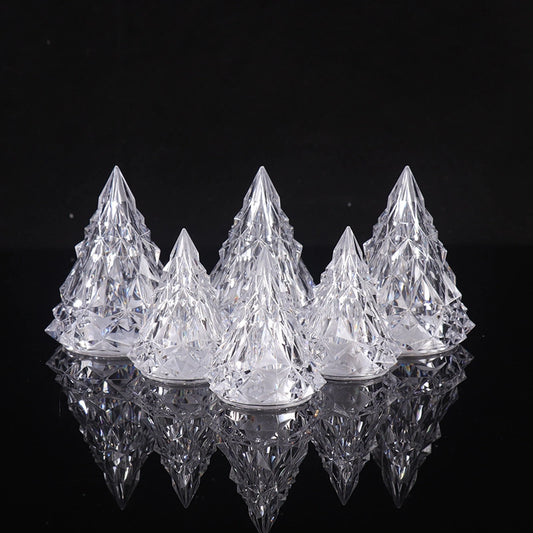 Christmas Decoration Iceberg Small Night Lamp LED Christmas Tree Shape Small Night Lamp Atmosphere Decorative Lights