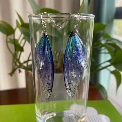 1 Pair Minimalist Wings Copper Epoxy Women's Drop Earrings