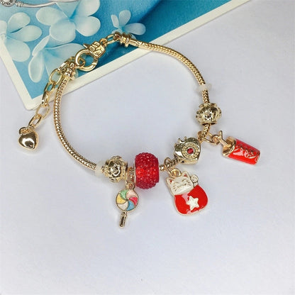 Cute Minimalist Dolphin Heart Shape Flower Stainless Steel Alloy Resin Rhinestones Bangle In Bulk