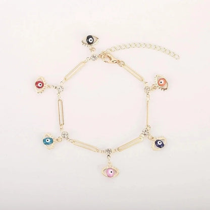 Lady Devil's Eye Star Copper Plating Bracelets