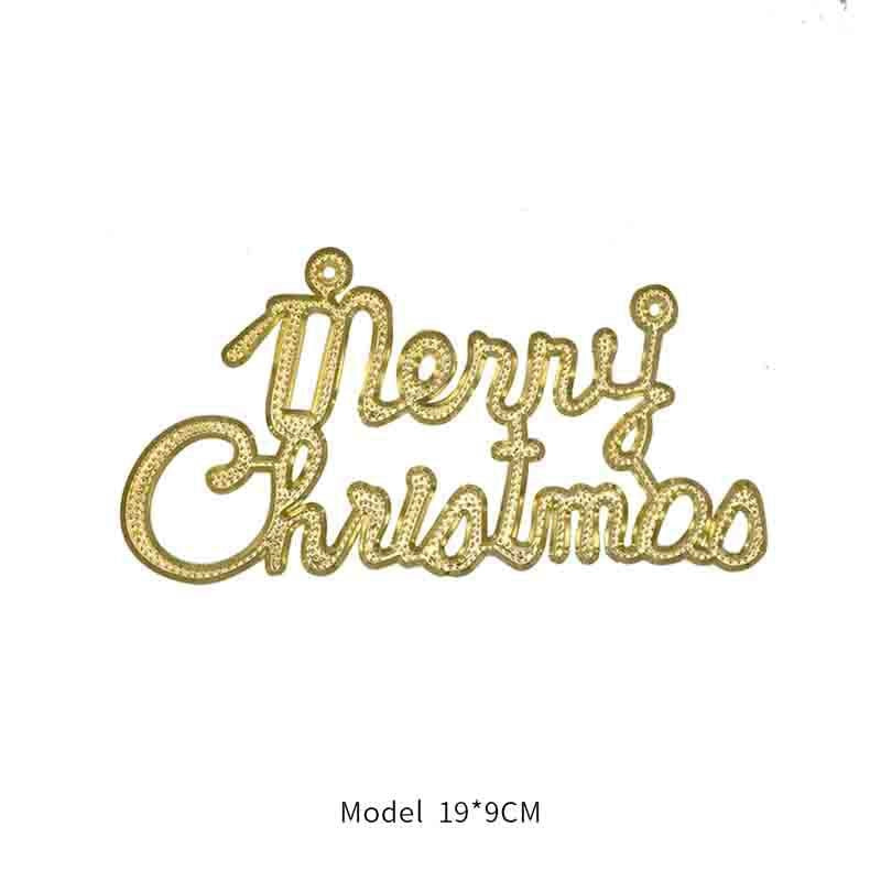 Cross-border Christmas Decorations Christmas Tree Pendant Snowflake Hanging Ball Pine Cone Gift Bag Christmas Old Man Small Drum Butterfly