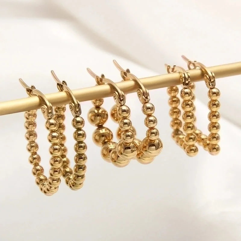 1 Pair Basic Minimalist Triangle Plating 304 Stainless Steel 18K Gold Plated Gold Plated Ear Studs