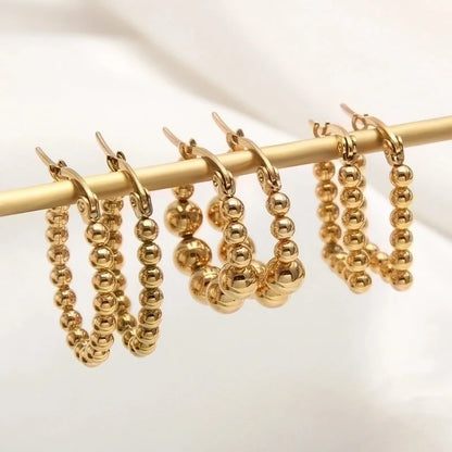 1 Pair Basic Minimalist Triangle Plating 304 Stainless Steel 18K Gold Plated Gold Plated Ear Studs