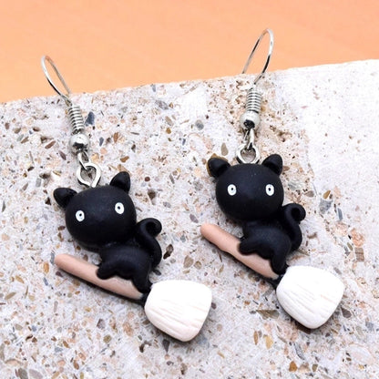 Cute Cartoon Resin Drop Earrings