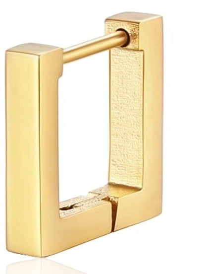 1 Piece Fashion Square Star Heart Shape 201 Stainless Steel 18K Gold Plated Earrings