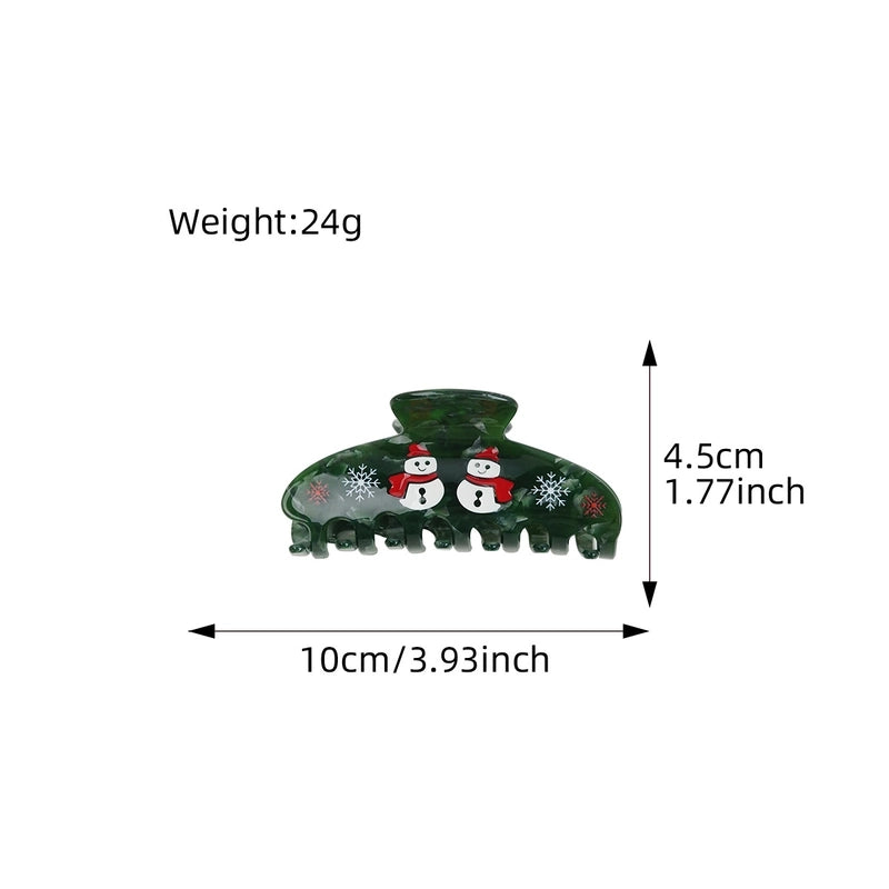 Christmas Cute Women's Christmas Hat Gingerbread Snowman Arylic Hair Claws