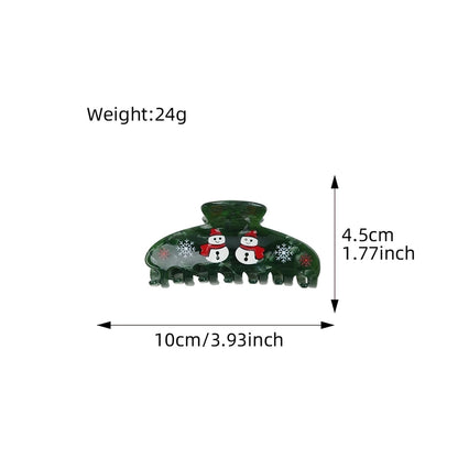 Christmas Cute Women's Christmas Hat Gingerbread Snowman Arylic Hair Claws