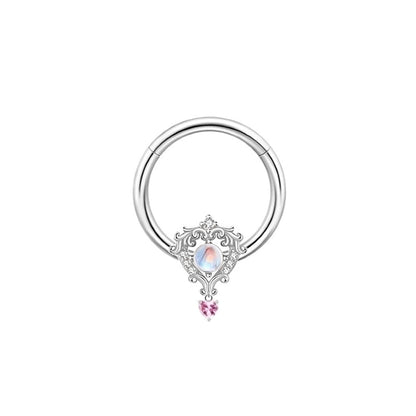 Cute Sexy Animal Heart Shape Stainless Steel Alloy Copper Asymmetrical Plating Inlay Zircon 14k Gold Plated 18k Gold Plated Silver Plated Cartilage Earrings Belly Ring Nose Ring