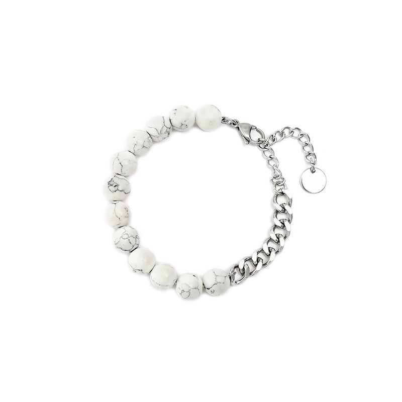 Minimalist Geometric Titanium Steel No Inlaid Stainless Steel Bracelets In Bulk