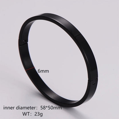 Minimalist Circle Stainless Steel Bangle In Bulk