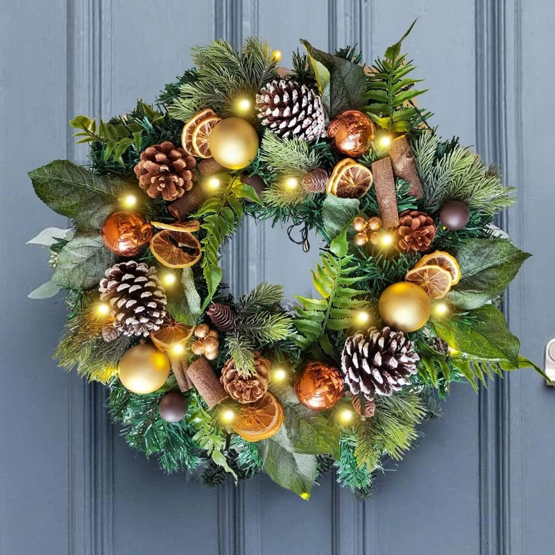 Christmas Decorations Mori Christmas Wreath Door Hanging Shopping Mall Home Window Scene Decoration