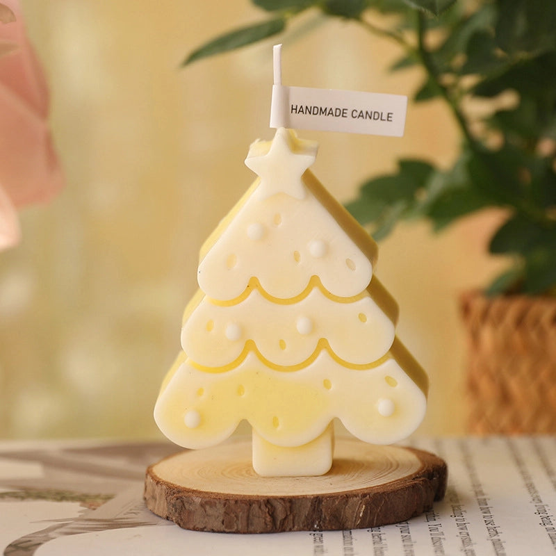 Christmas Fashion Christmas Tree Star Wax Festival Candle 1 Piece