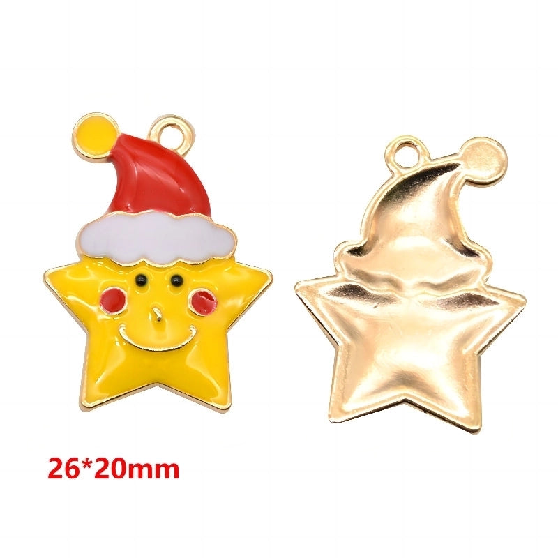 1 Piece Alloy Christmas Tree Santa Claus Christmas Socks Pendant Jewelry Accessories