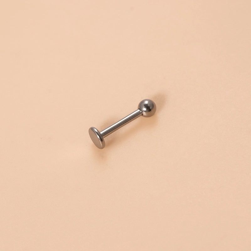 Classic Style Ball Pure Titanium Plating 18k Gold Plated Lip Stud Eyebrow Nails Ear Studs