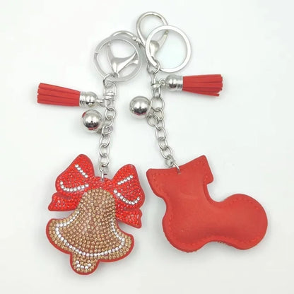 Cute Christmas Women's Metal Keychains Keychains