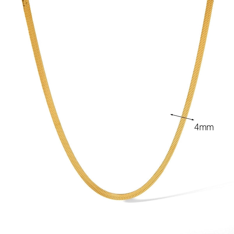 Basic Solid Color 304 Stainless Steel Stainless Steel Necklaces