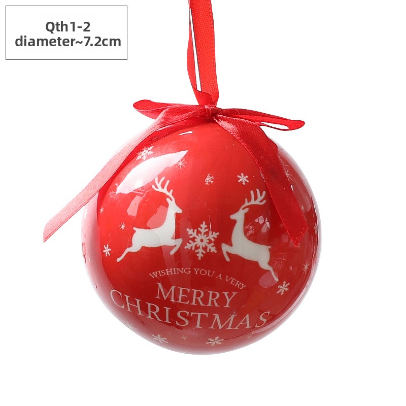 Christmas Ball Pendant Snowman Foam Ball Ornament Christmas Tree Hanging Ball Atmosphere Decoration Supplies