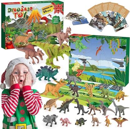 Christmas Countdown Dinosaur Blind Box Advent Calendar Diy Tyrannosaurus Rex Dinosaur Toy Set