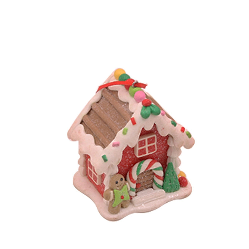 New Christmas Decoration Soft Clay House Creative Desktop Small Ornaments Christmas Decorations Gift