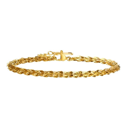 Casual Minimalist Solid Color 304 Stainless Steel 18K Gold Plated Bracelets In Bulk