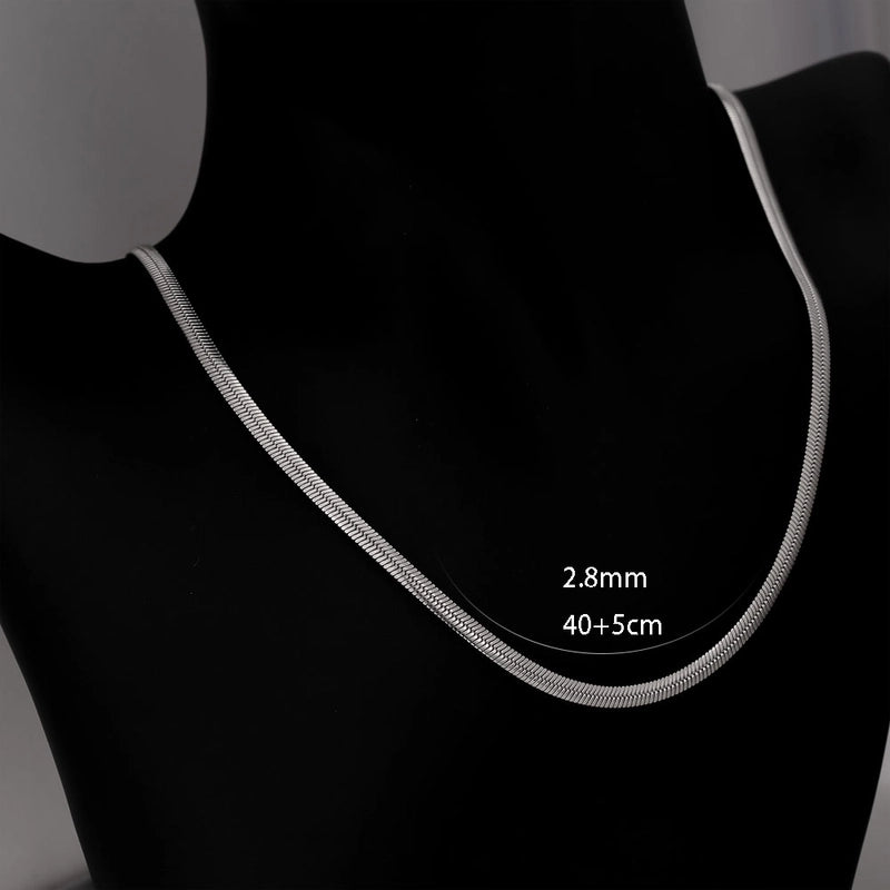 Minimalist Classic Style Solid Color 304 Stainless Steel 18K Gold Plated Plating Necklace