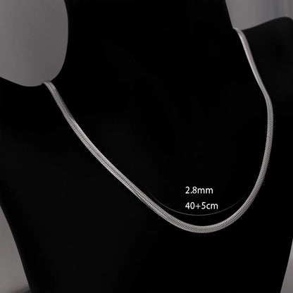 Minimalist Classic Style Solid Color 304 Stainless Steel 18K Gold Plated Plating Necklace