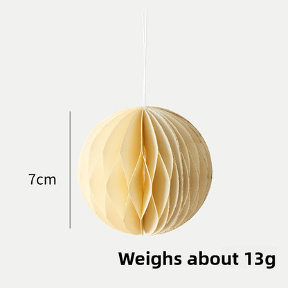 Hot Sale Christmas Paper Folding Honeycomb Christmas Tree Hanging Decoration Party Christmas Decoration Supplies Hanging Ornament