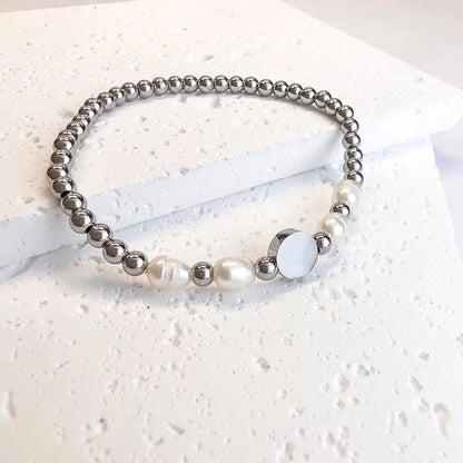 Sweet Star Heart Shape Butterfly Stainless Steel Beaded Plating Bracelets