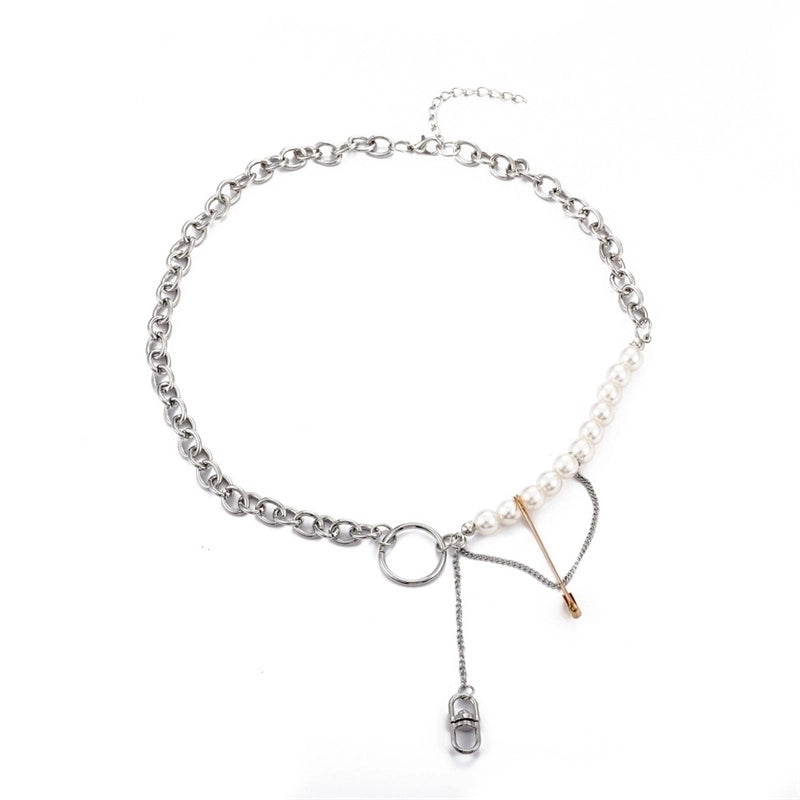 Hip-hop Minimalist Solid Color Flower Lock Metal Copper 18k Gold Plated Gold Plated Silver Plated Crystal Zircon Layered Necklaces Pendant Necklace Necklace In Bulk