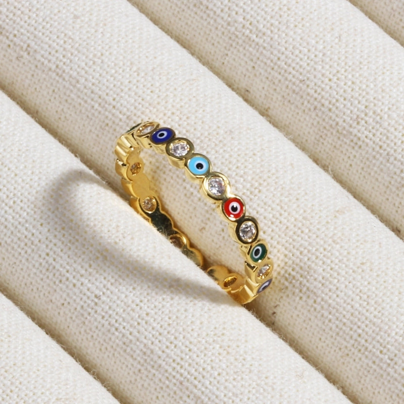 Copper Devil's Eye Rings