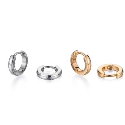 Minimalist Geometric Polishing Stainless Steel No Inlaid Stainless Steel Earrings