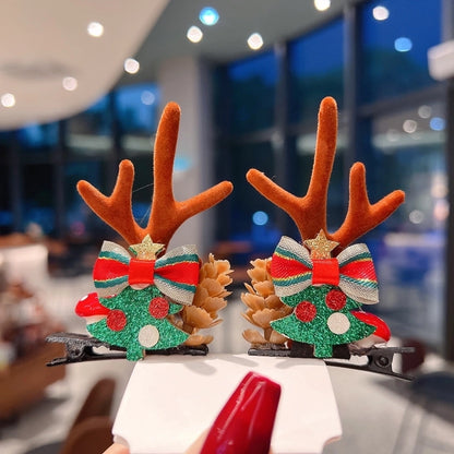 Christmas Cartoon Style Antlers Plastic Festival Costume Props