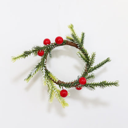 2 Pieces Can Be Matched With Christmas Decoration Pine Needle Napkin Rings For Hotel And Home Use Napkin Holders