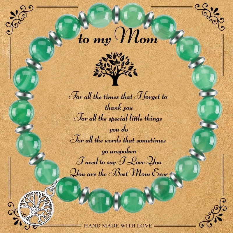 Casual Minimalist Tree 304 Stainless Steel Natural Stone Bracelets In Bulk