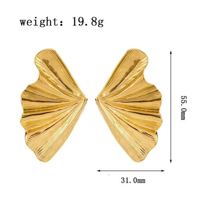 1 Pair Minimalist Star Heart Shape Plating Titanium Steel Drop Earrings Ear Studs