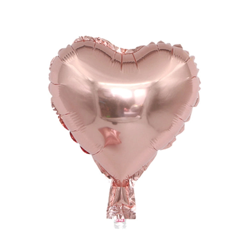 100 Pieces 10-inch Star-shaped Heart-shaped Foil Balloons Star Pattern Foil Balloons For Wedding Birthday Decoration Balloon Arrangement