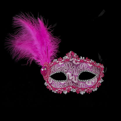 Christmas Mardi Gras Cute Feather Plastic Holiday Party Selfie Party Mask Party Supplies Party Accessories 1 Piece