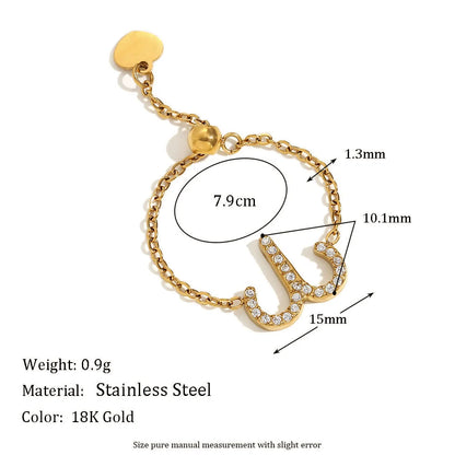 Fashion Zodiac Sagittarius Zodiac Sign Scorpius Libra Capricorn Virgo Stainless Steel Electroplating Rings